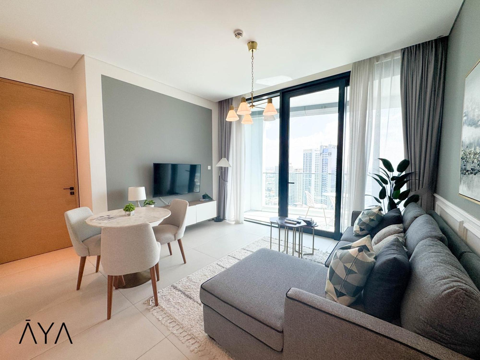 Jumeirah Gate Tower 1 - Stylish Apartment With Pool & City Views Dubaj Exteriér fotografie